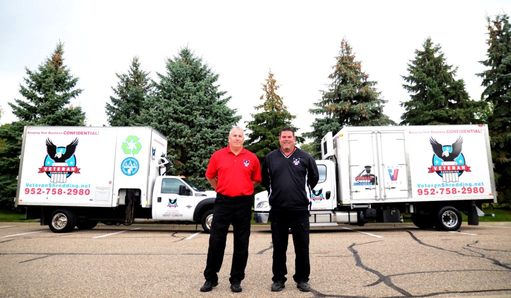 veteran shredding shred trucks