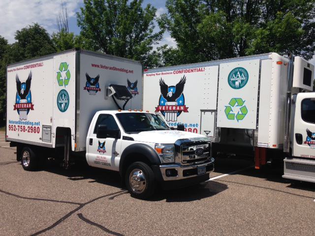 Veteran Shredding shred trucks