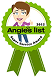 2013 Angie’s List Super Service Award ribbon with cartoon character.