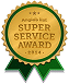 2014 Angie’s List Super Service Award ribbon badge.
